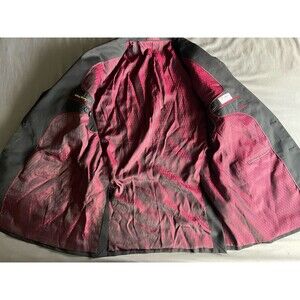 Size-Large Fitwell Custom Tailored Blazer 44R Black Textured 2 Button Sport Coat